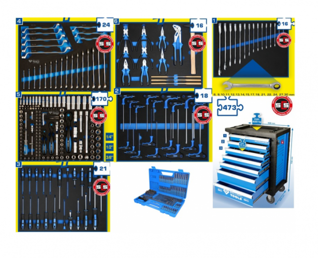 Instrumentu ratiņi ar instrumentiem  BT153473