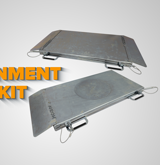 1699-3DKIT Cinkotu grozāmšķīvju/slīdplašu komplekts