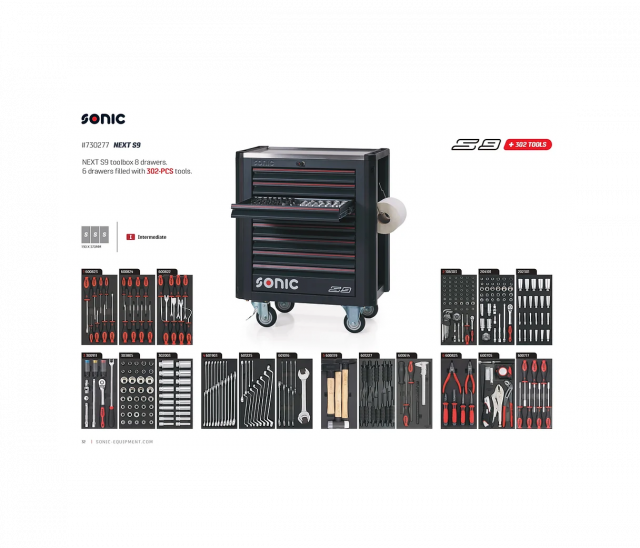 730277 Instrumentu rati NEXT S9 ar 302 instrumentiem